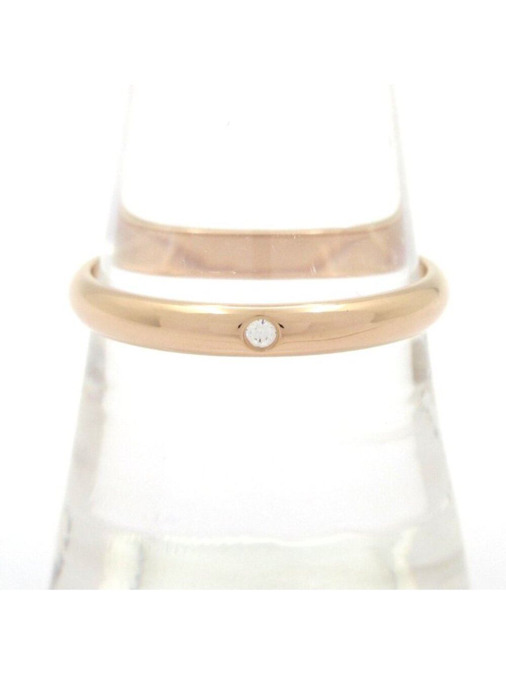Cartier Ring 54 Wedding 18k Pink Gold Diamond